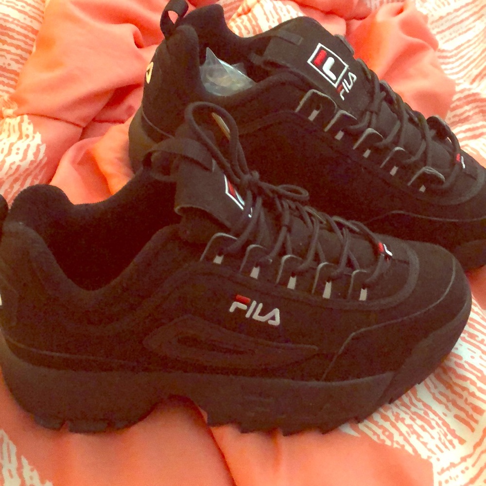 Fila Black Disruptor II - Kids Size 5